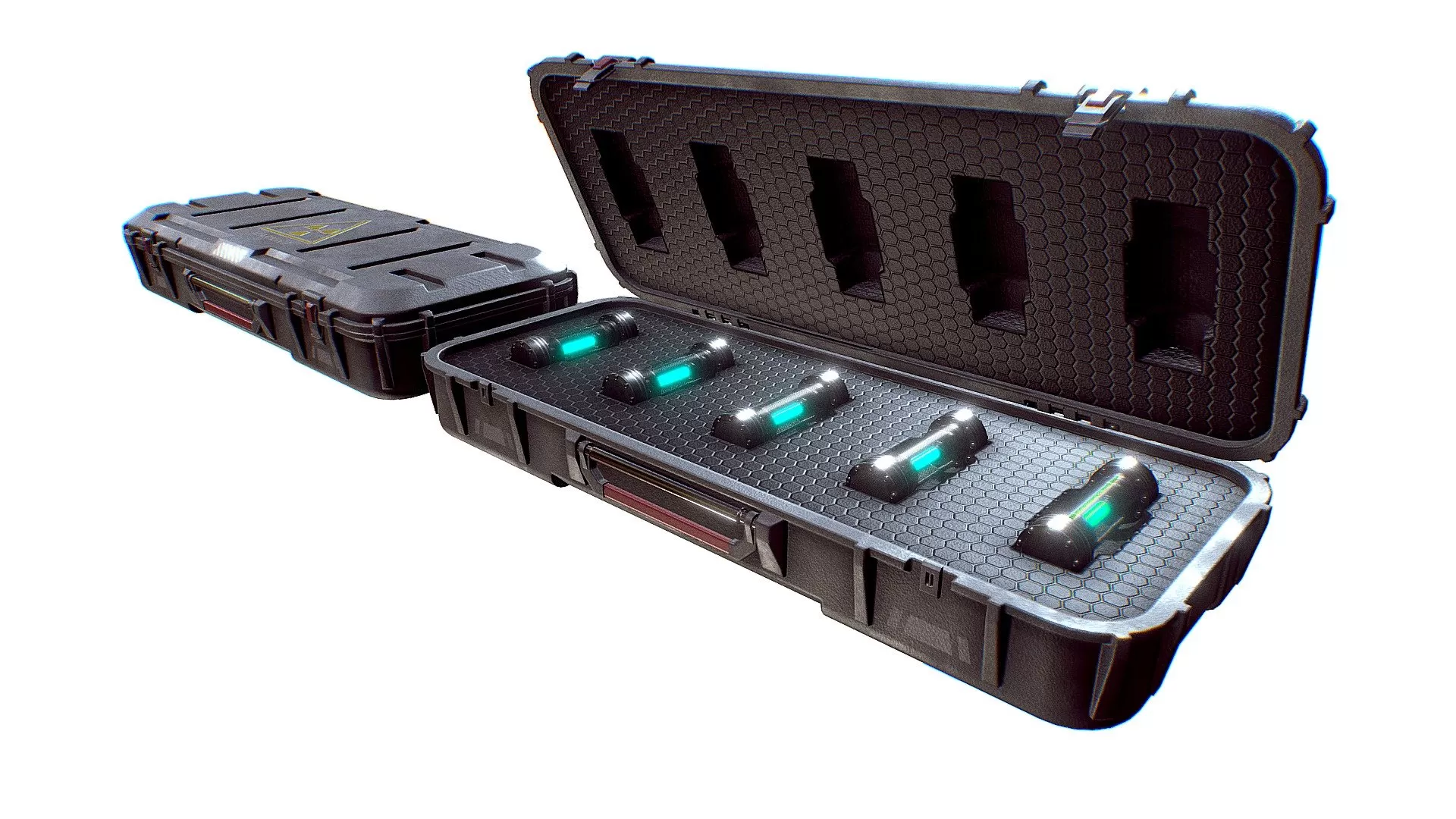 PBR Game 3D Model – Sci-fi military Container Game