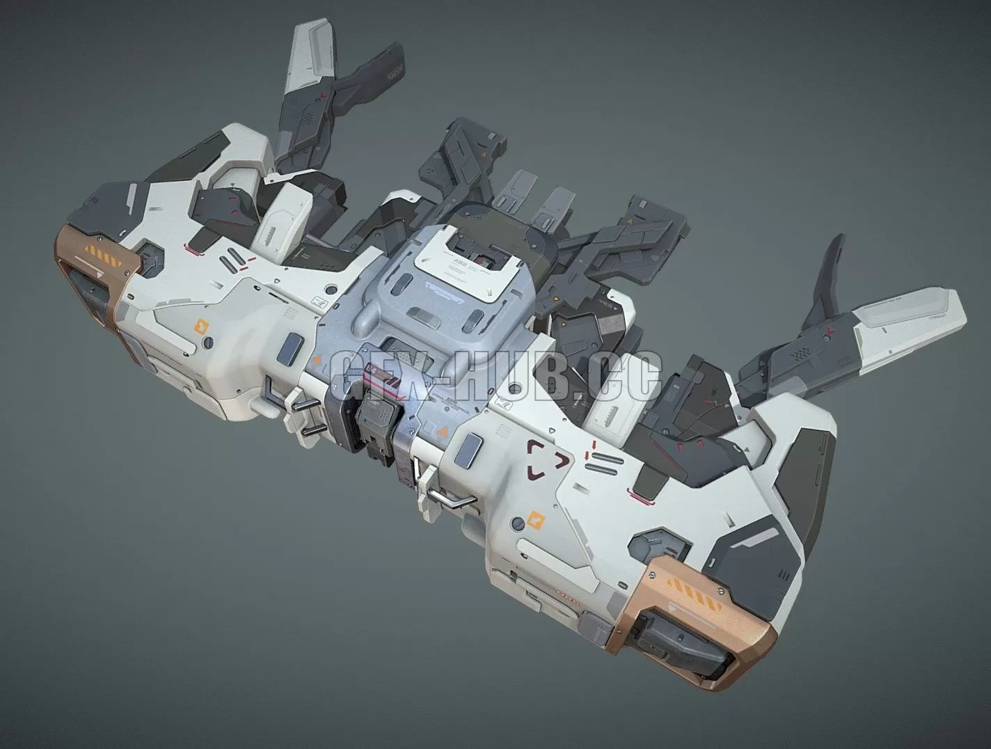 PBR Game 3D Model – Scifi-model536