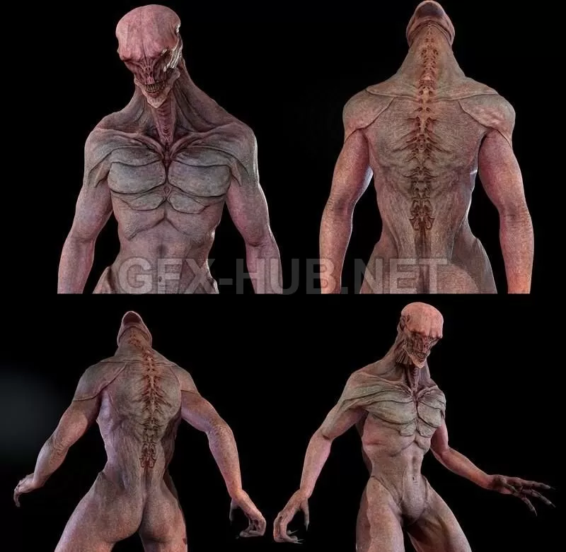 PBR Game 3D Model – Sewers Monster