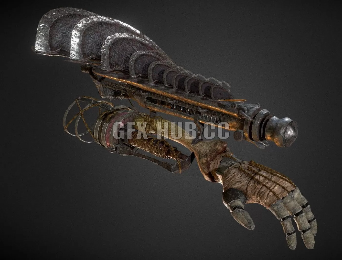 PBR Game 3D Model – Shinobi Prosthetic Kuru-Kiru