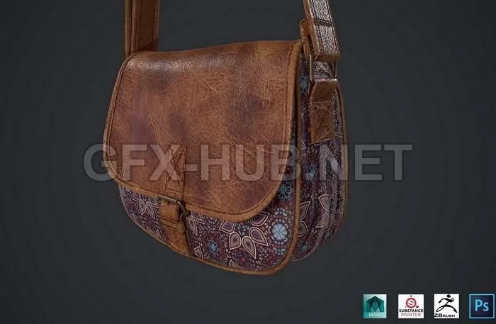 PBR Game 3D Model – Side Bag