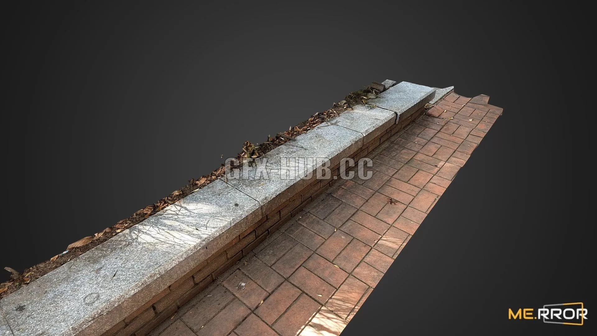 PBR Game 3D Model – SideWalk Edge Tiles