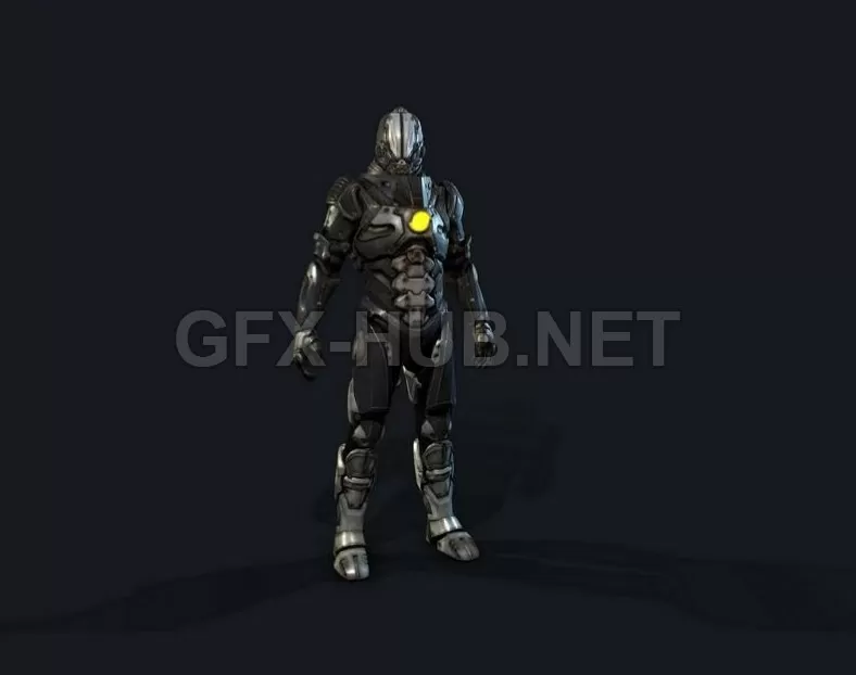 PBR Game 3D Model – Simplygon Man