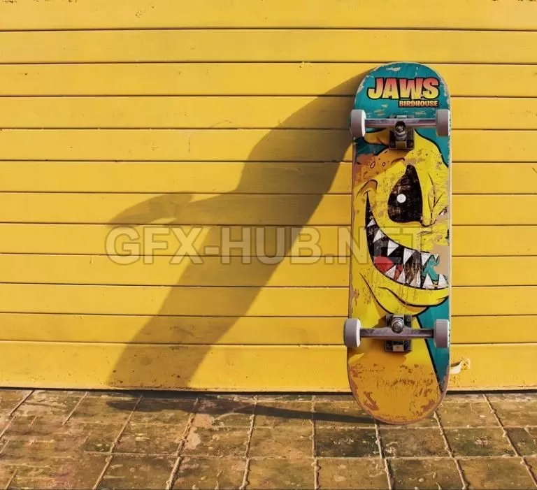 PBR Game 3D Model – Skateboard PBR