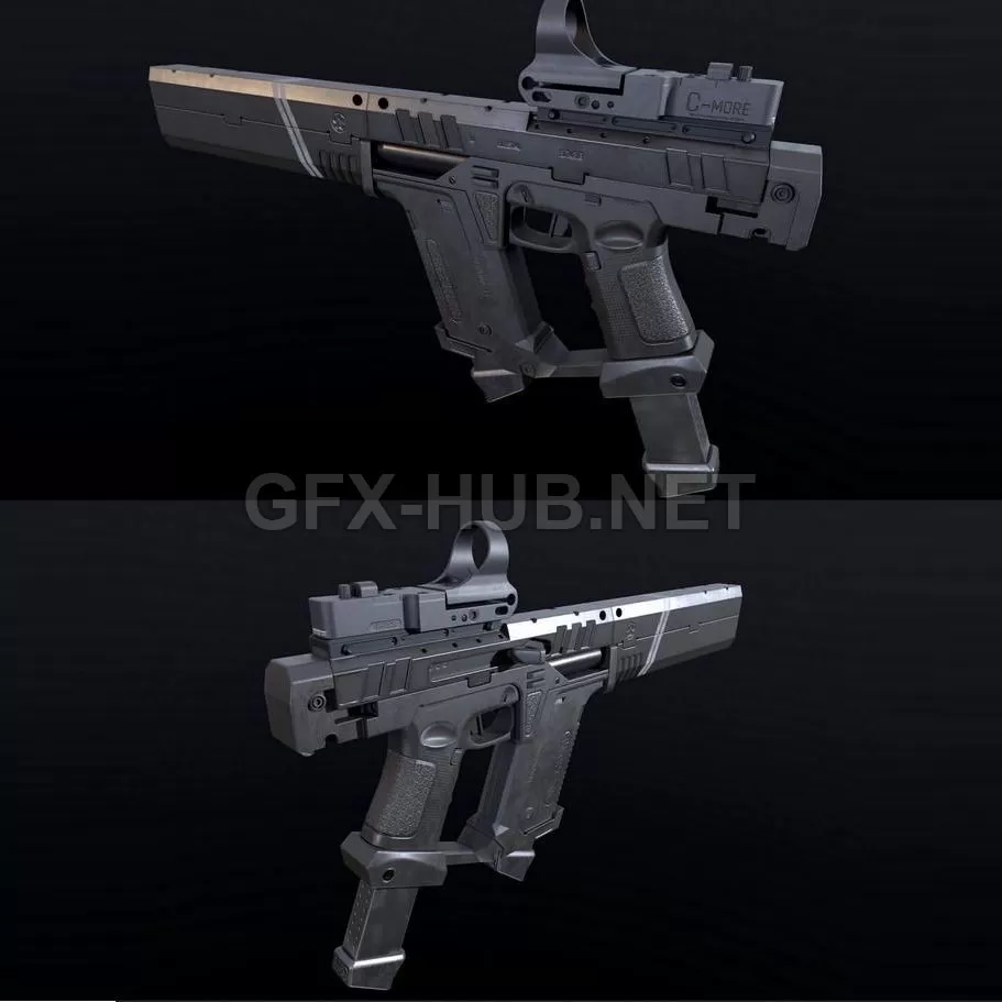 PBR Game 3D Model – SMG Wardog