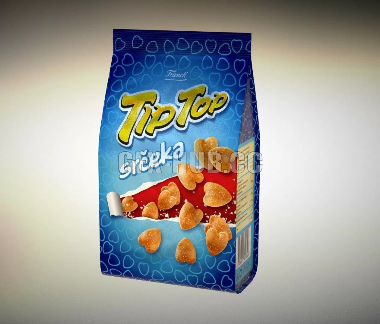 PBR Game 3D Model - Snacks bag test - 3DSKY Decor Helper