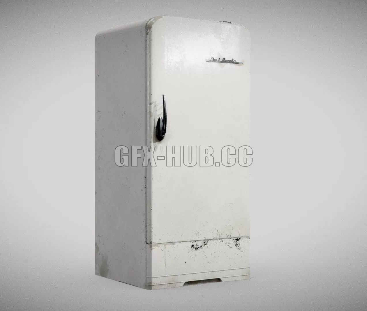 PBR Game 3D Model – Soviet vintage fridge Zil Moskva 9 Color Variants