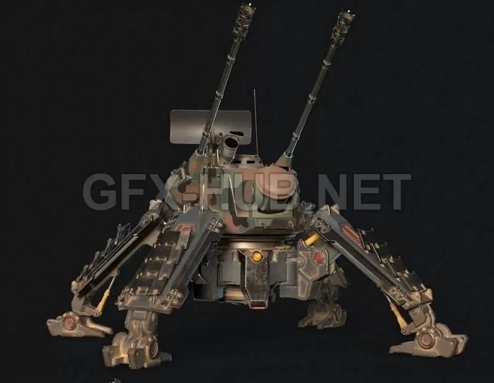 PBR Game 3D Model – SPAA L4X8 Lynx