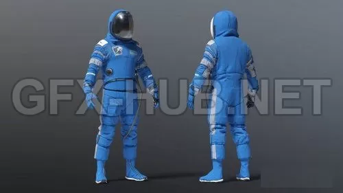 PBR Game 3D Model – SPACESUIT Boeing Starliner