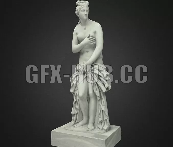 PBR Game 3D Model – Statue of Aphrodite