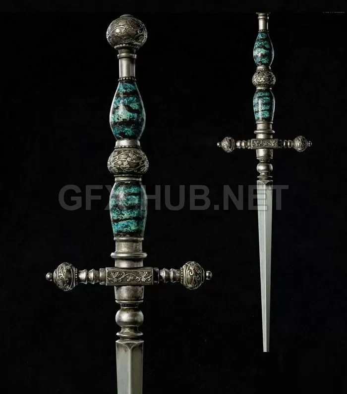 PBR Game 3D Model – Stiletto