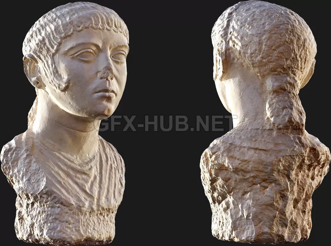 PBR Game 3D Model – Stone Carved 2 Megascan 8k 3D Asset