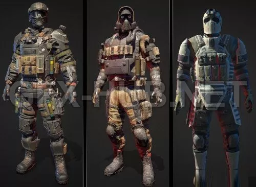 PBR Game 3D Model – Stormtroopers