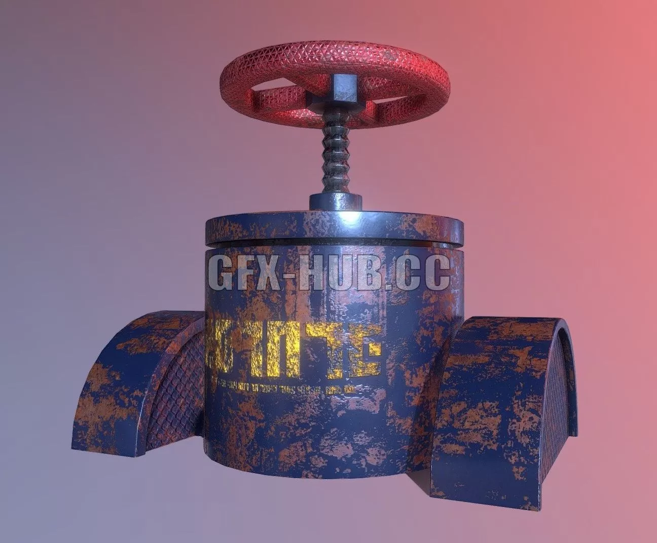 PBR Game 3D Model – Strange Turning Machine