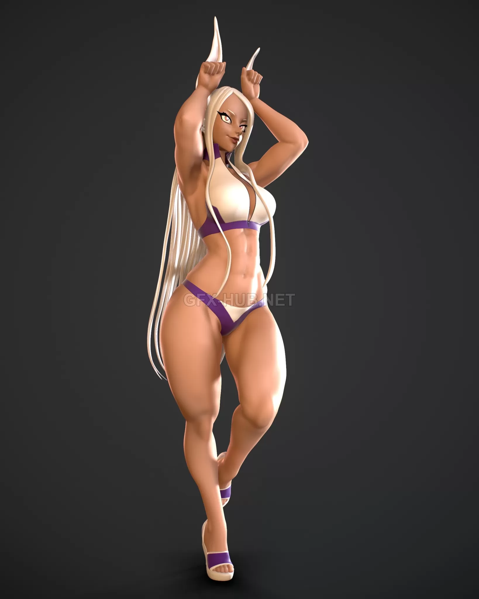 PBR Game 3D Model – Summer time Mirko