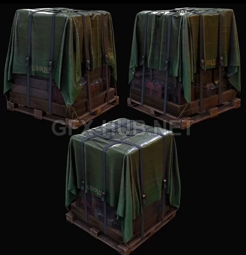 PBR Game 3D Model – Supply Drop PBR
