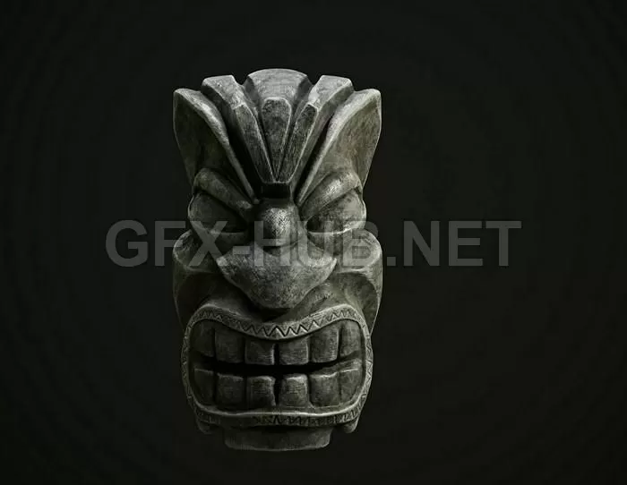 PBR Game 3D Model – Tiki PBR