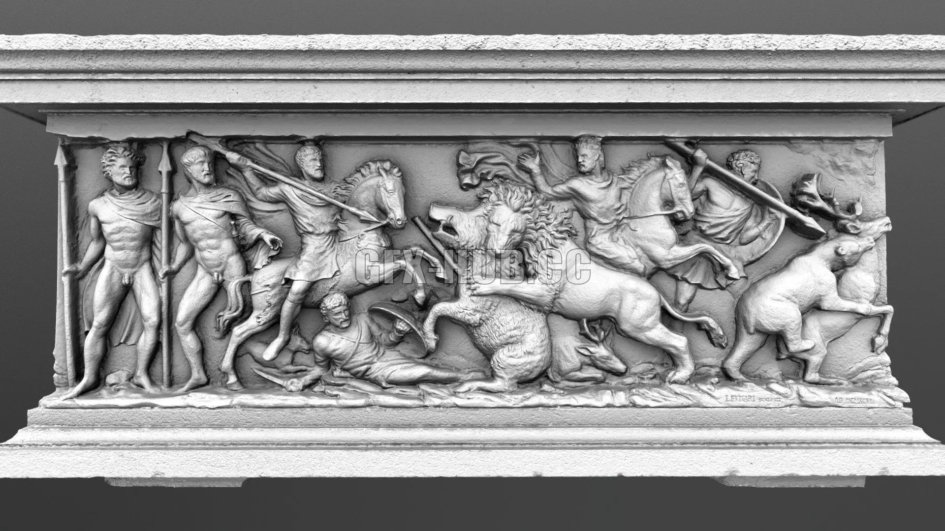 PBR Game 3D Model – Tomba Bella Galiana