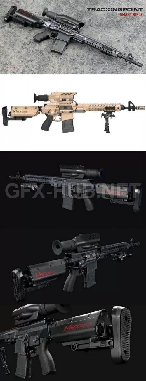 PBR Game 3D Model – Tracking Point M900