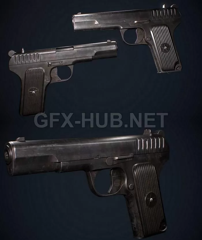 PBR Game 3D Model – TT-33