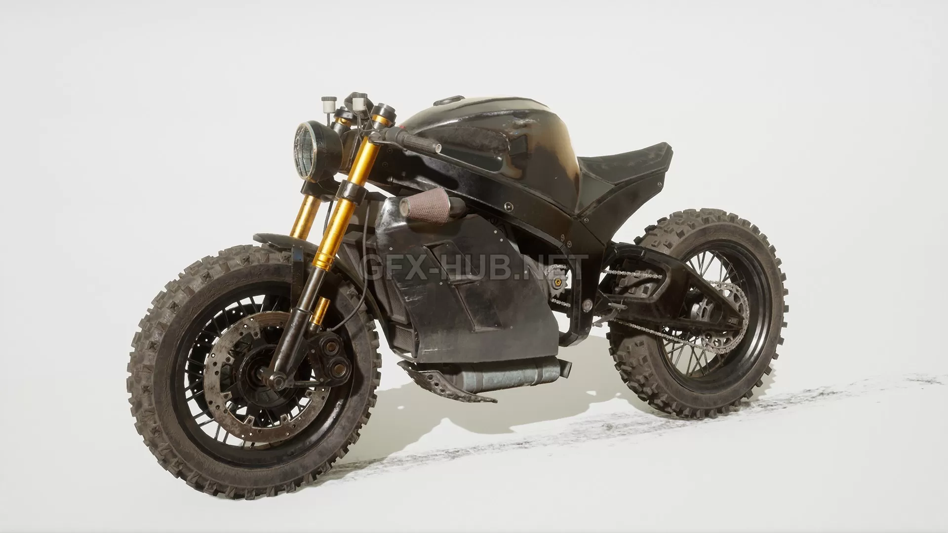 PBR Game 3D Model – Urban Superbike