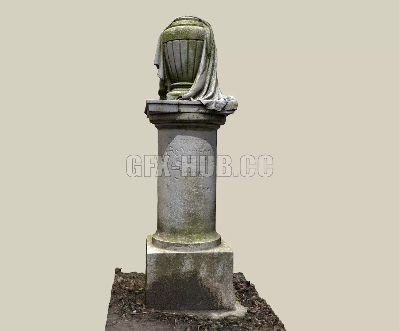 PBR Game 3D Model – Urnenstatue IRMA