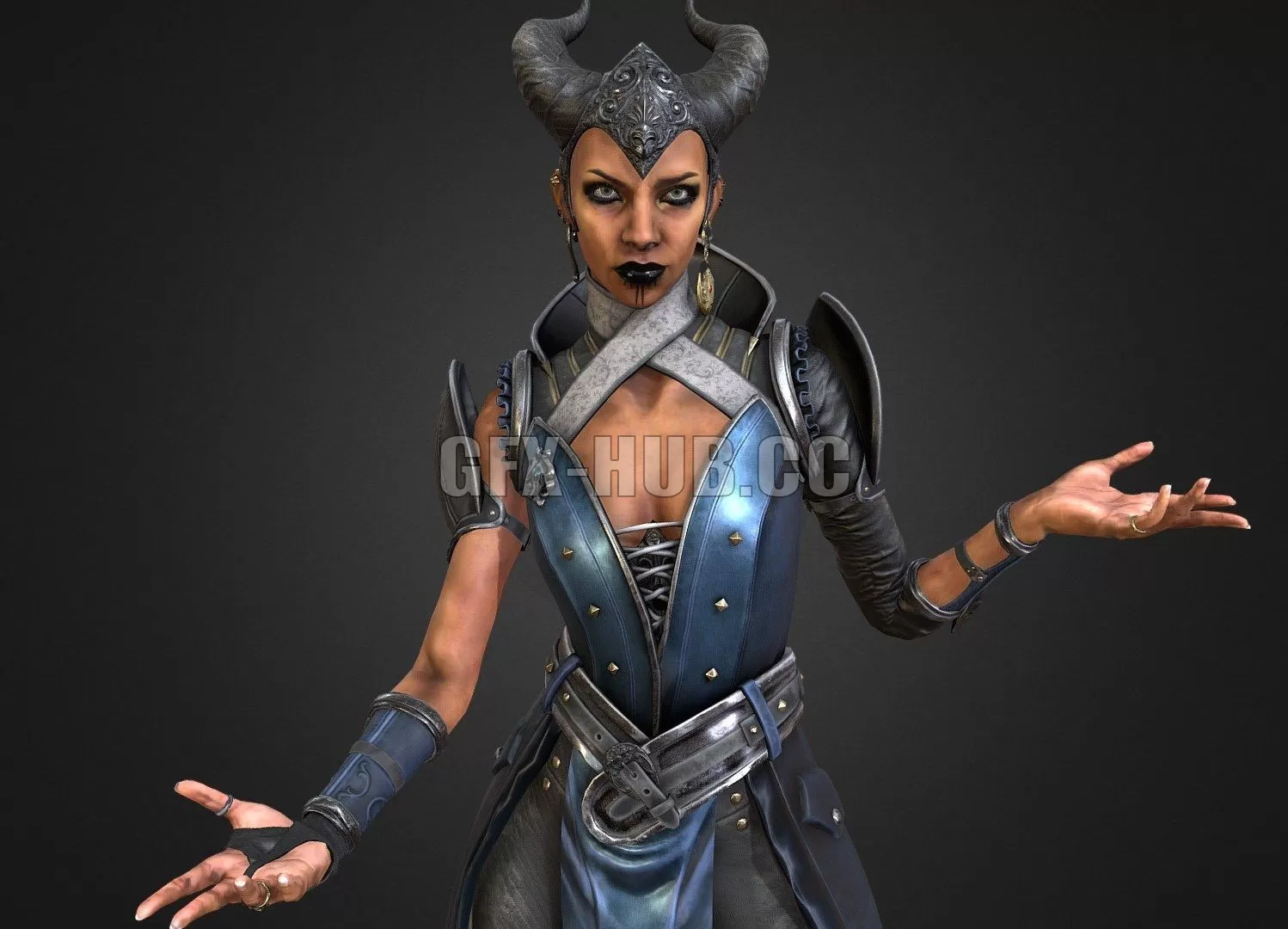 PBR Game 3D Model – Vivienne