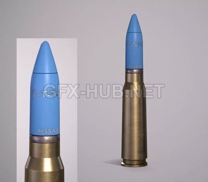 PBR Game 3D Model – Vulcan Bullet