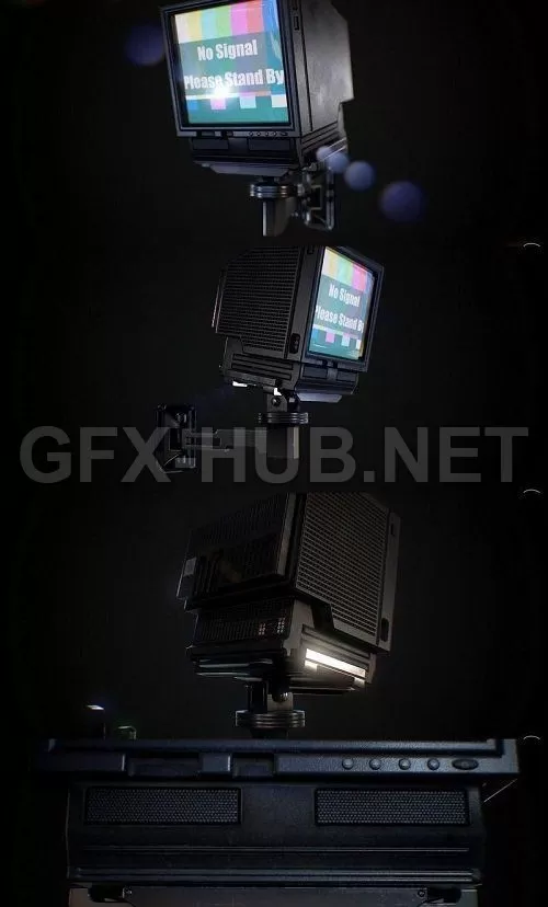 PBR Game 3D Model – Wall-mounted Television