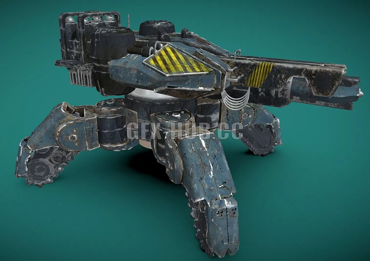 PBR Game 3D Model – War Spider Robot