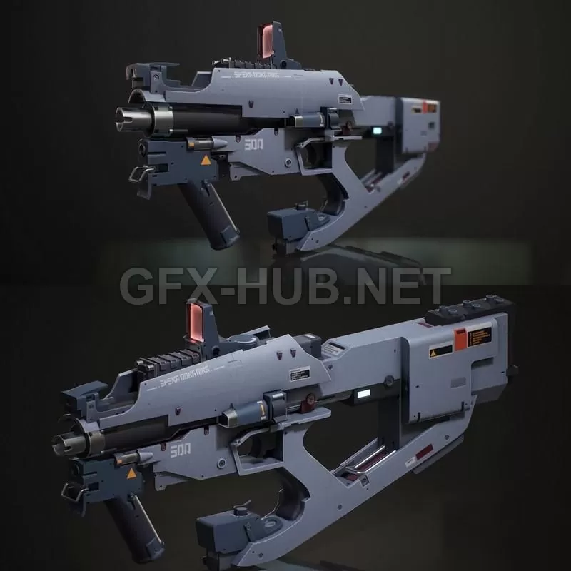 PBR Game 3D Model – Weapon Concept PBR