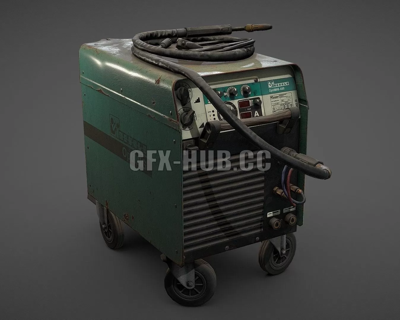 PBR Game 3D Model – Welding Machine (Mercle OptiMIG 450)