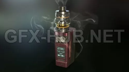 PBR Game 3D Model – Wismec Mod and Sense Tank
