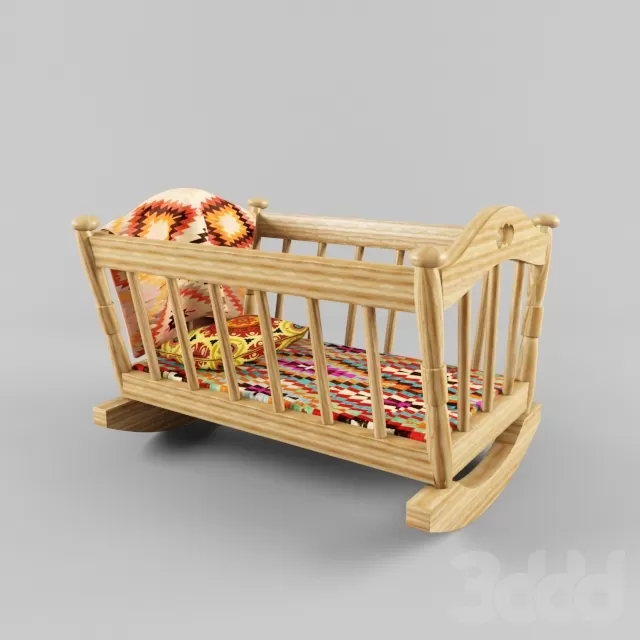 CHILDRENS ROOM DECOR – BABY CRADLE