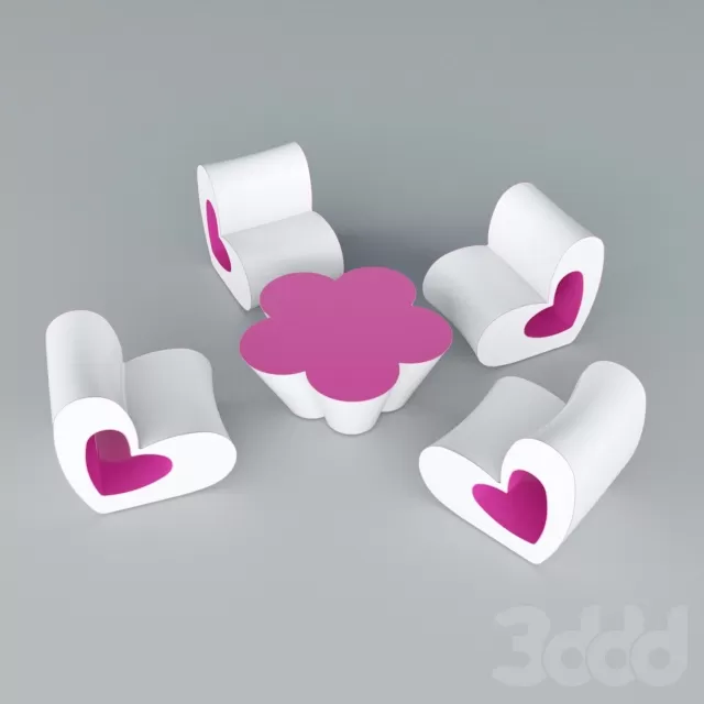 CHILDRENS ROOM DECOR – children chairs and table