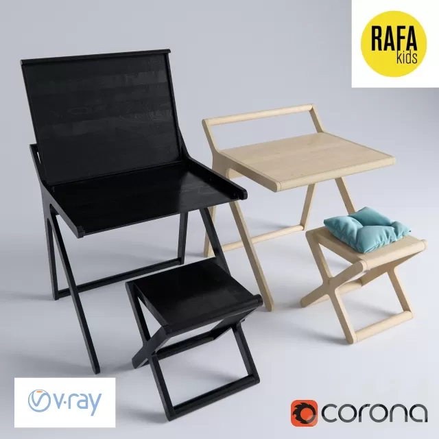 CHILDRENS ROOM DECOR – K desk и X stool от Rafa kids