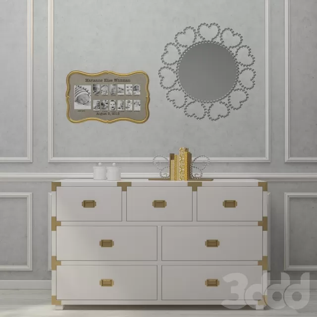 CHILDRENS ROOM DECOR – Pottery Barn Kids Gemma Campaign Extra Wide Dresser