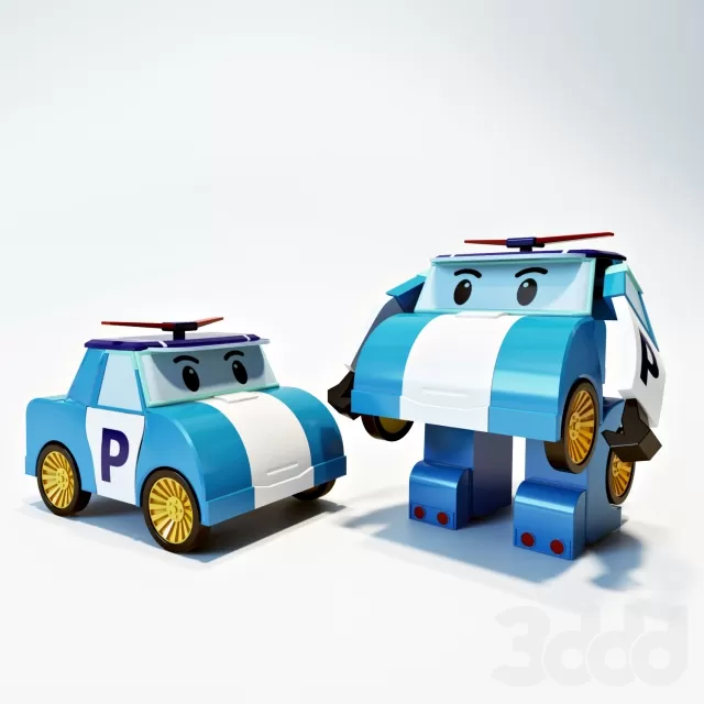CHILDRENS ROOM DECOR – Robocar Poli
