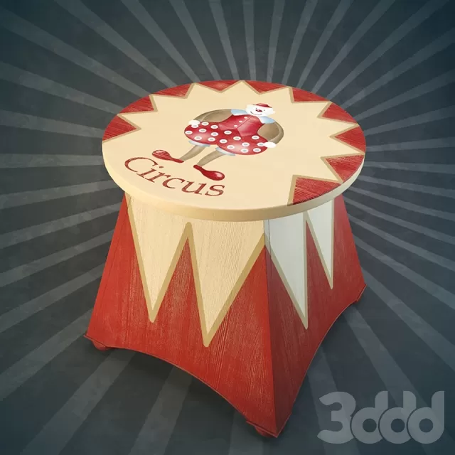 CHILDRENS ROOM DECOR – VITTORIO GRIFONI Circus Night table 1791