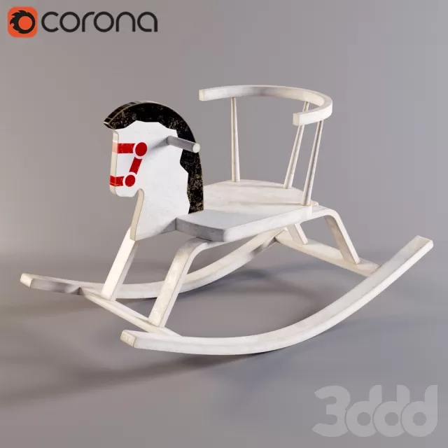 CHILDRENS ROOM DECOR – Деревянная лошадка-качалка