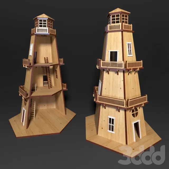 CHILDRENS ROOM DECOR – Деревянный конструктор Маяк