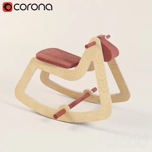 CHILDRENS ROOM DECOR – Детская деревянная игрушка-качалка