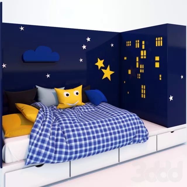 CHILDRENS ROOM DECOR – Детская Ночной город