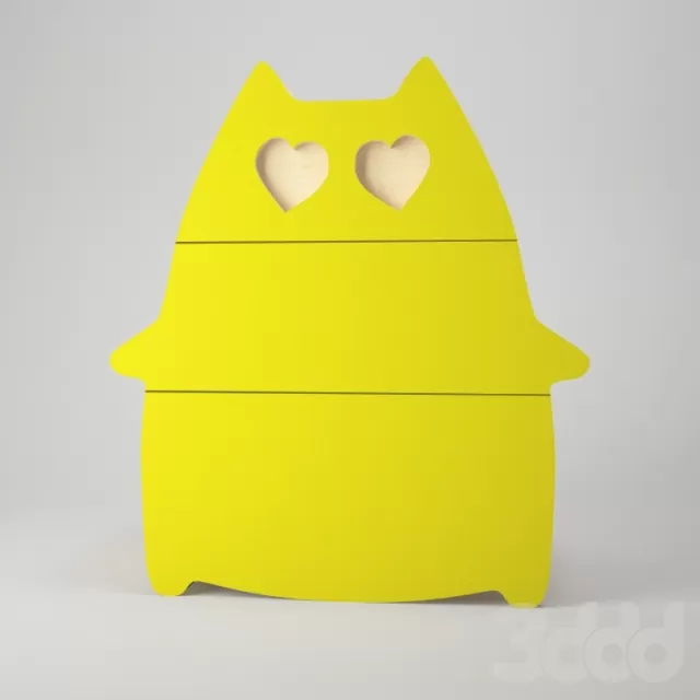 CHILDRENS ROOM DECOR – Комод Сat in love – обнимун