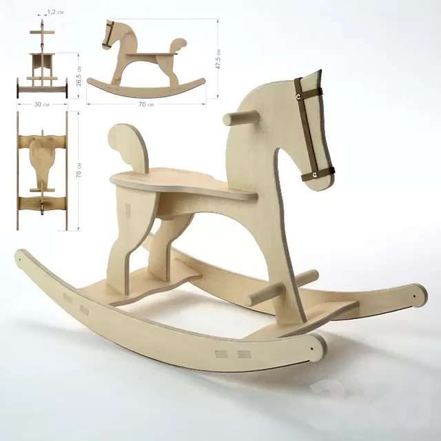 CHILDRENS ROOM DECOR – Лошадка-качалка