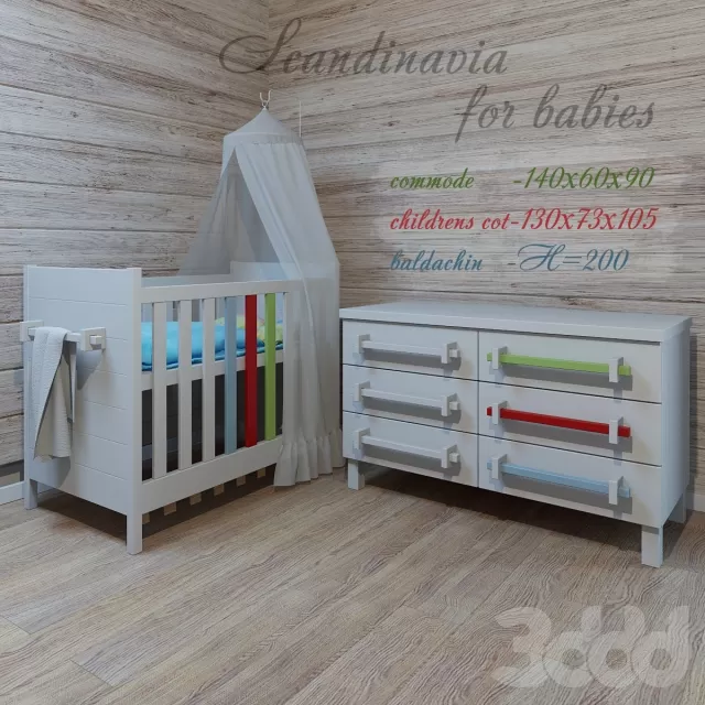 CHILDRENS ROOM DECOR – Манеж и комод