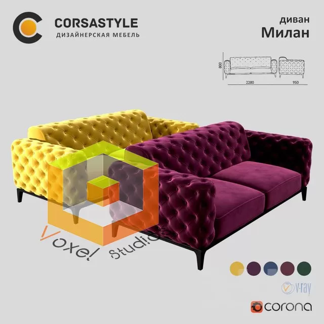 SOFA – 3D MODELS – 3DSKY – DOWNLOAD – 200