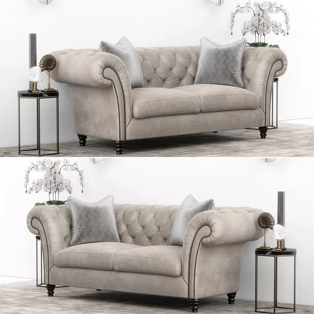 SOFA – Club Chesterfield sofa set SOFA – Club Chesterfield sofa set