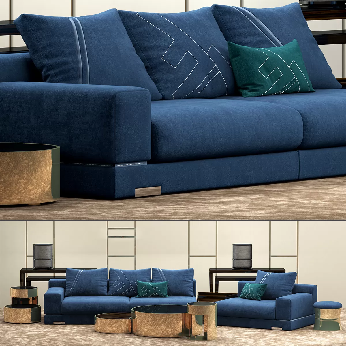 SOFA – Fendi Casa Madison sofa set