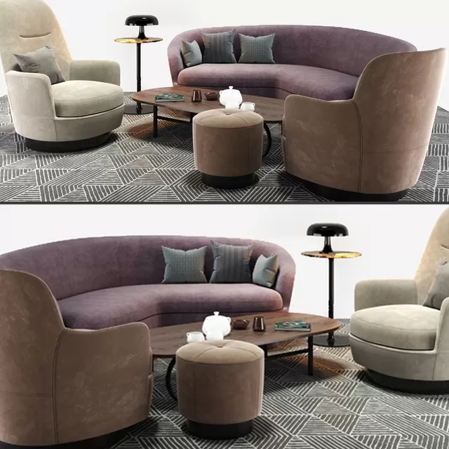 SOFA – Minotti sofa And armchair set 2